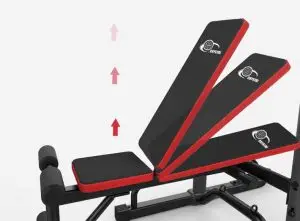 ספסל משקולות - דגש על מספר זויות שונות