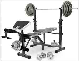 ספת כושר כולל מוט משקולות