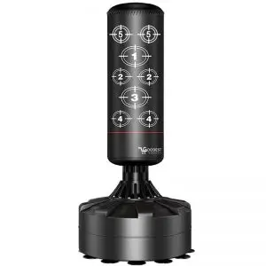 שק איגרוף עומד עם נקודות פגיעה