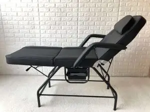 מיטת קוסמטיקה שחורה - חצי ישיבה