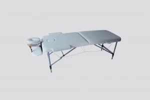 מיטת טיפולים וקוסמטיקה מתקפלת מאלומיניום - צבע לבן (קורה תחתונה)