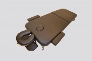 מיטת טיפולים מאלומיניום צבע שחור כל המיטה