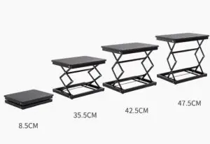 שולחן עמידה ישיבה - דגש גבהיים שונים