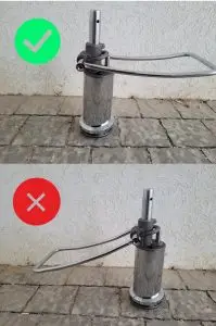 כיסא ספרים - הרכבת בוכנה