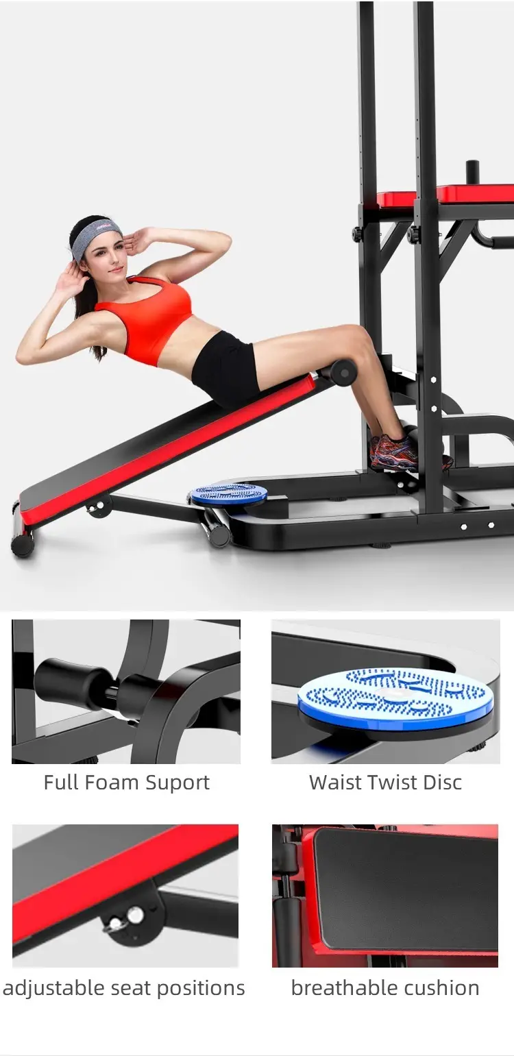 מכשיר מתח מקבילים בטן + ספסל