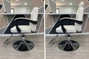 כיסא ספרים לבן - דגש עם ובלי משענת ראש