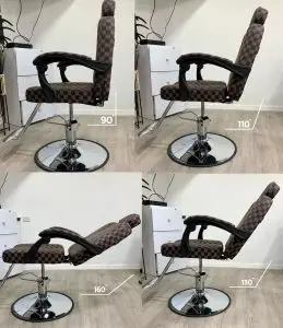 כיסא ספרים שחור חום - דגש על מצבי שכיבה