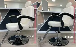 כיסא ספרים לבן - מידות