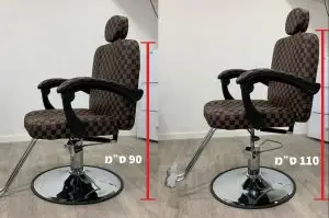 כיסא ספרים שחור חום - מידות