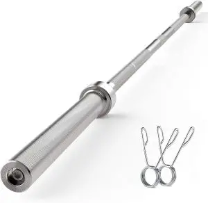 מוט אולימפי 2.2 מטר כולל 2 תופסנים