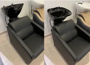 כיור חפיפה פרימיום שחור כיור מתכוונן