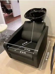 כיור חפיפה שחור פרימיום מידות