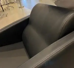 כיור חפיפה שחור פרימיום גב אורטופדי