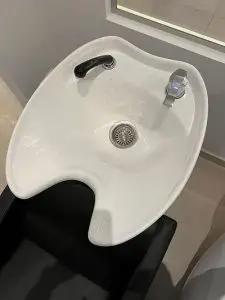 כיור חפיפה פרימיום עם כיור לבן