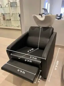 כיור חפיפה פרימיום עם הדום מידות