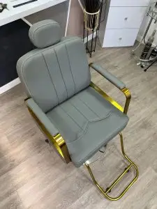 כיסא ברבר פרימיום אפור זהב מבט אווירי