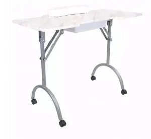 שולחן מניקור לבן מתקפל עיצוב איטלקי תמונת מוצר