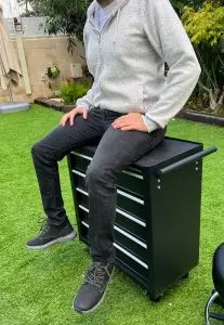 עגלת עבודה למקעקעים מברזל - מחזיקה משקל רב