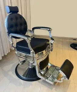 כיסא ברבר שחור פרימיום תצוגה