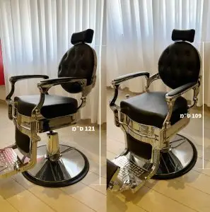 כיסא ברבר שחור פרימיום גובה מתכוונן