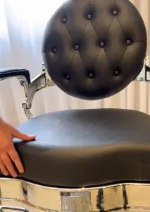 כיסא ברבר שחור פרימיום ריפוד איכותי