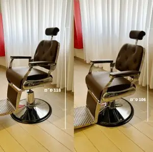 כיסא ברבר חום - גובה מתכוונן