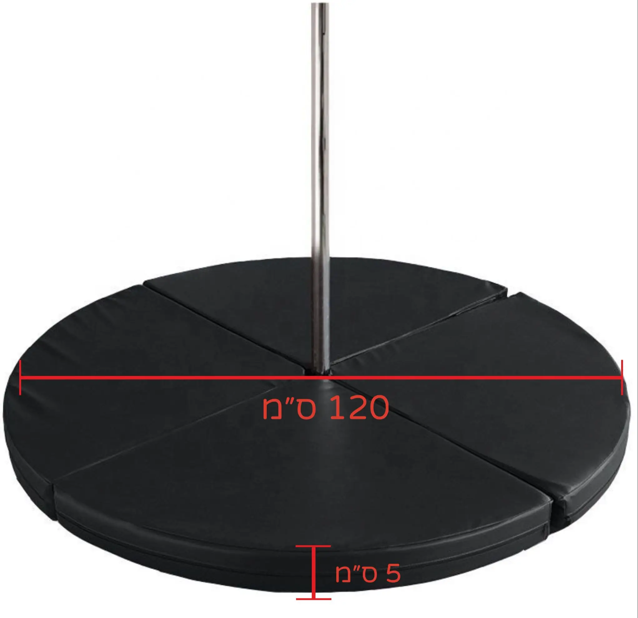 מזרן נחיתה - מידות