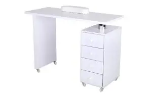 שולחן מניקור קבוע בעל מגירות