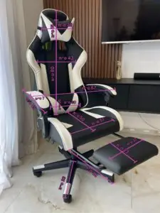 כיסא גיימינג מידות