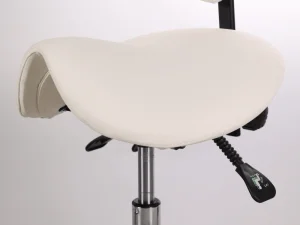 כיסא אוכף לבן - דגש על המושב