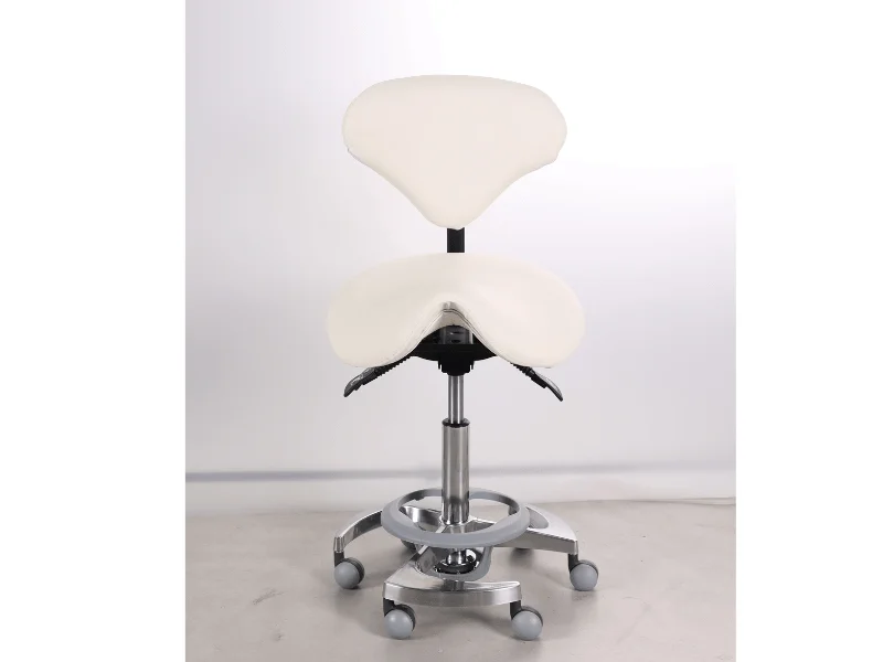 כיסא אוכף - צבע לבן